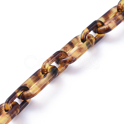 Handmade Acrylic Figaro Chains AJEW-JB00595-1