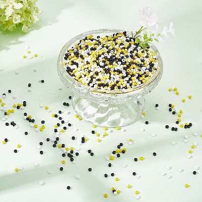 3 Color Opaque Colours Glass Seed Beads SEED-PH0001-52-1
