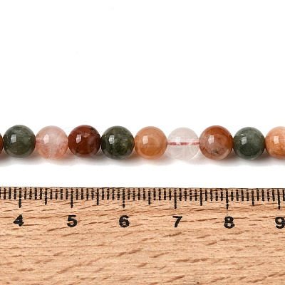 Natural Colorful Rabbit Fur Rutilated Quartz Beads Strands GG-CBA4808-I01-6mm-1