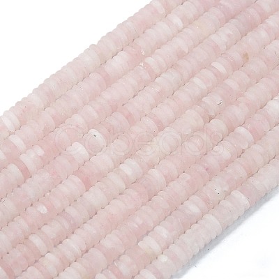 Frosted Natural Rose Quartz Beads Strands G-K389-C06-01-1