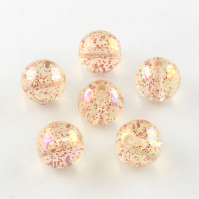 Round AB Color Transparent Acrylic Beads TACR-D005-16mm-M-1