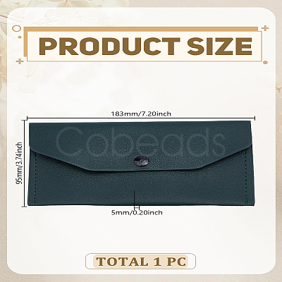 PU Leather Cosmetic Pouches ABAG-WH0039-43B-1
