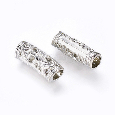 Alloy Tube Beads PALLOY-F133-17P-1