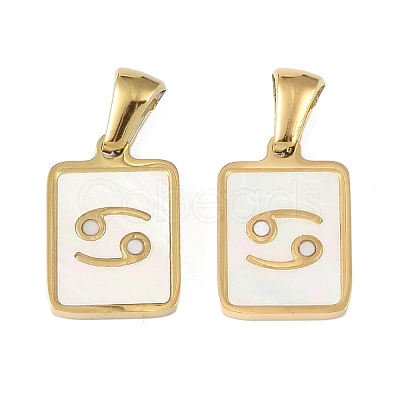 Constellations Natural White Shell Pendants STAS-M338-01F-G-1
