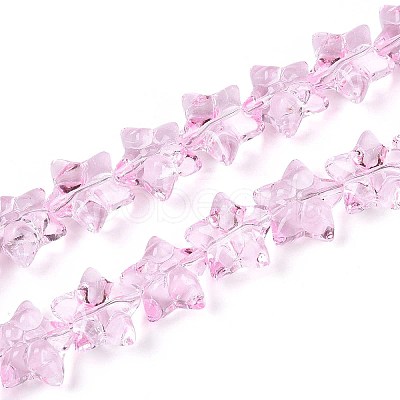 Baking Paint Glass Beads Strands DGLA-N017-01C-1