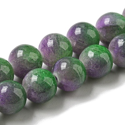 Dyed Natural White Jade Beads Strands G-F764-02F-1