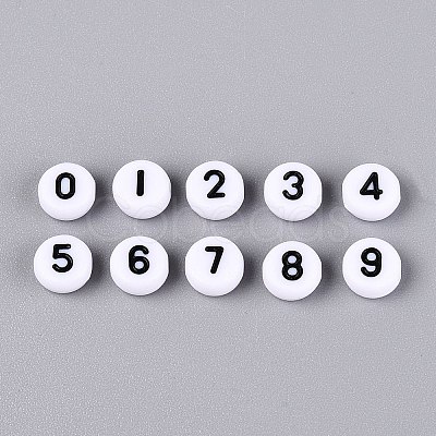 Opaque Acrylic Beads SACR-Q001-12F-1
