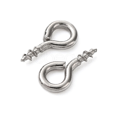 Tarnish Resistant 304 Stainless Steel Screw Eye Pin Peg Bails STAS-K171-52P-8x4mm-1