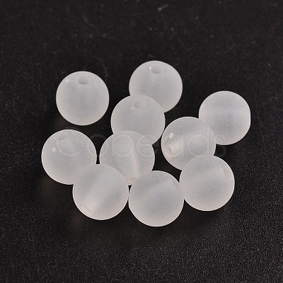 Transparent Acrylic Ball Beads X-FACR-R021-8mm-16-1