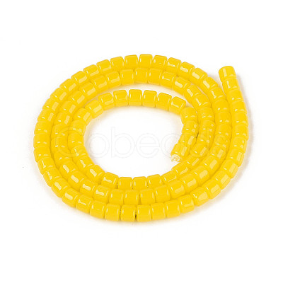 Imitation Jade Glass Beads Strands GLAA-N065-4x4mm-B02-1