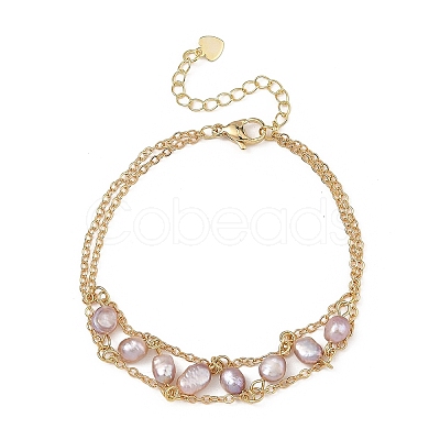 Brass Cable Chains Bracelets BJEW-JB14220-1