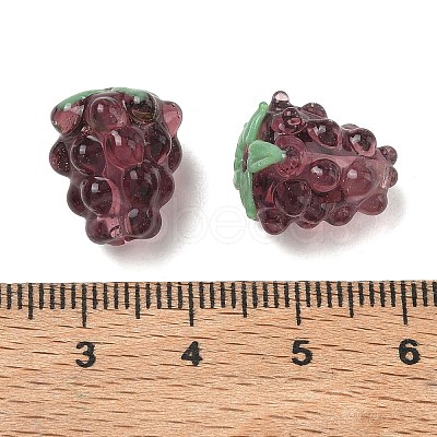 Handmade Lampwork Beads LAMP-WH0012-02C-1