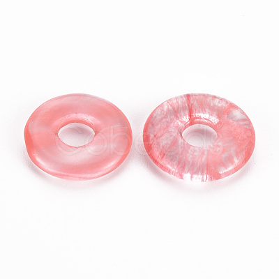 Cherry Quartz Glass Pendants G-T122-66F-1