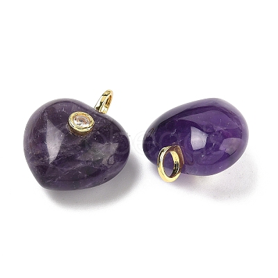 Natural Amethyst Pendants G-B180-03G-07-1