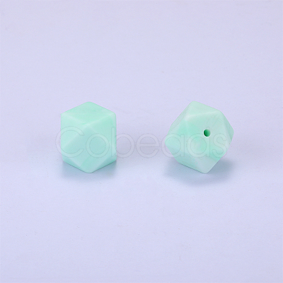 Hexagonal Silicone Beads SI-JX0019A-60-1