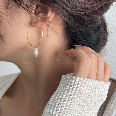 60Pcs 3 Colors Long-Lasting Plated Brass Hoop Earrings Findings KK-CN0003-12-1