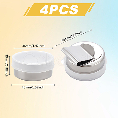 Stainless Steel & Plastic Oil Painting Cup AJEW-WH0673-02-1