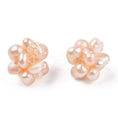 Round Natural Cultured Freshwater Pearl Beads LS-PEAR-N020-10C-1