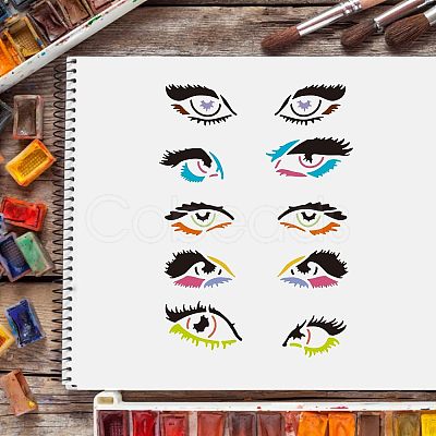 Large Plastic Reusable Drawing Painting Stencils Templates DIY-WH0202-095-1
