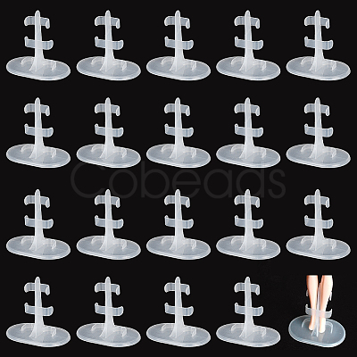 Transparent Plastic Doll Standing Bracket AJEW-WH0312-71-1