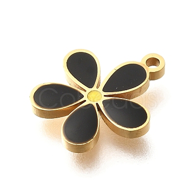 Brass Enamel Charms STAS-Q347-14G-01-1-1