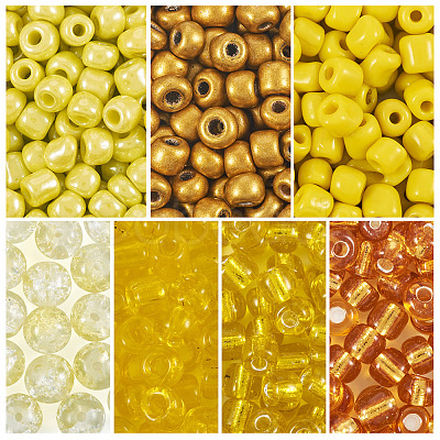 7 Styles Glass Seed Beads SEED-TA0001-41C-1