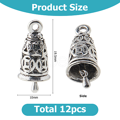 12Pcs Tibetan Style Alloy Pendants KK-HS0001-88-1