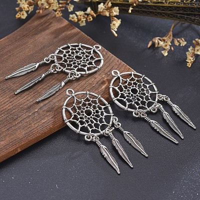 Tibetan Style Alloy Pendants X-TIBE-Q054-14TAS-NR-1