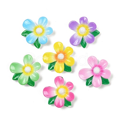 Opaque Resin Enamel Cabochons CRES-D308-08-1