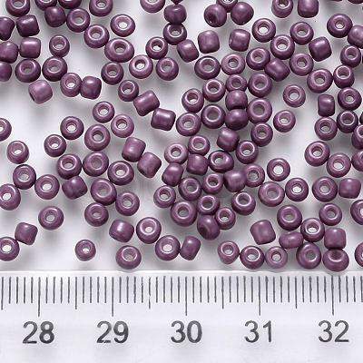12/0 Baking Paint Glass Round Seed Beads SEED-S036-01A-18-1