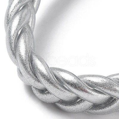 Sparkling Plastic Cord Braided Stretch Bracelets BJEW-R313-04E-1