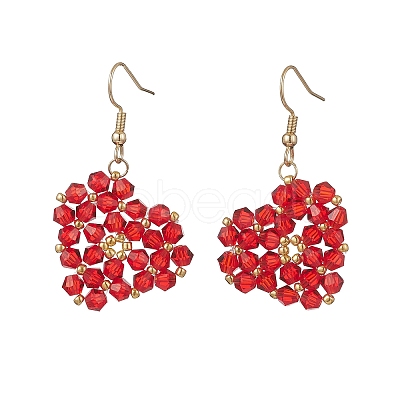 Heart Glass Dangle Earrings EJEW-MZ00639-02-1