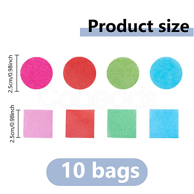 10 Bags Flat Round Paper Confetti DIY-ME0002-97-1