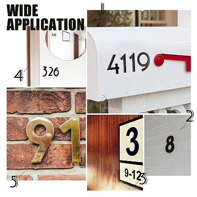 Stainless Steel Home Address Number DJEW-WH0010-06EB-1
