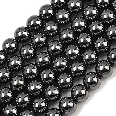 Synthetic Non-magnetic Hematite Beads Strands GG-CBAB93D-B01-8mm-1