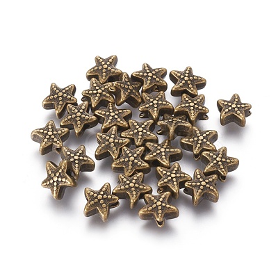 Tibetan Style Alloy Beads X-TIBE-H1078-AB-NR-1