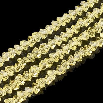 Transparent Glass Beads Strands GLAA-S178-01D-1