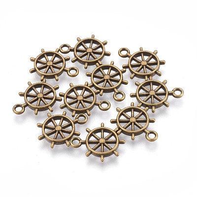 Tibetan Style Alloy Pendants TIBEP-A24561-AB-FF-1