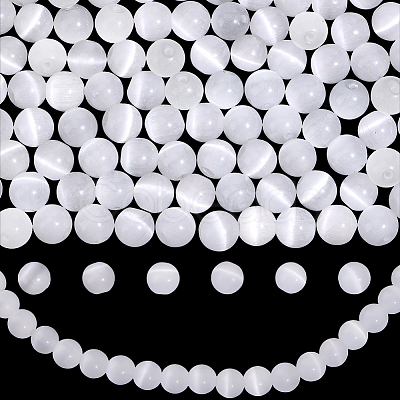 Cat Eye Beads G-PA0001-90A-04-1