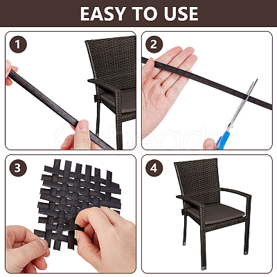 1Bundle Plastic Wicker Strips AJEW-BC0010-22B-1