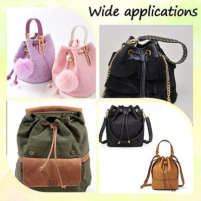 Flat Imitation Leather Drawstring for Bucket Bag FIND-WH20007-51C-1