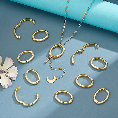 20Pcs Brass Twister Clasps KK-UN0005-31-1