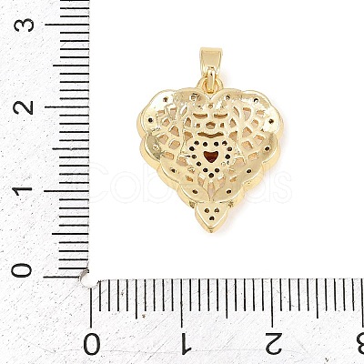 Valentine's Day Brass Micro Pave Cubic Zirconia Pendants LS-KK-T086-01A-1