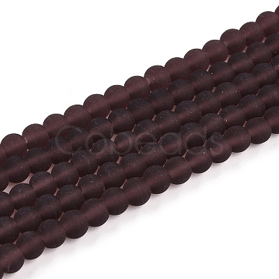 Transparent Glass Beads Strands GLAA-T032-T4mm-MD19-1