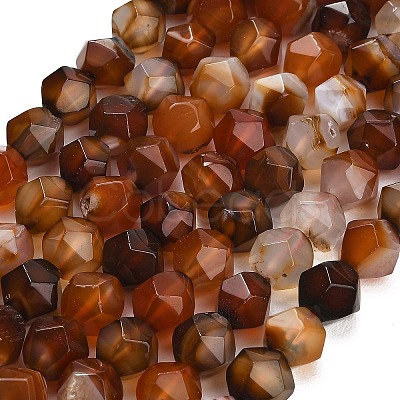 Natural Agate(Dyed & Heated) Beads Strands G-K425-B01-01-1