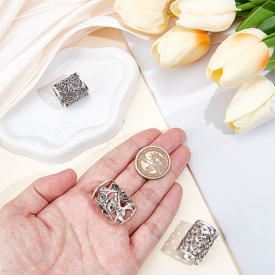 3Pcs 3 Styles Alloy Scarf Clips AJEW-CY0002-62-1