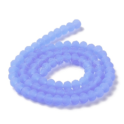 Imitation Jade Solid Color Glass Beads Strands EGLA-A034-J10mm-MD03-1
