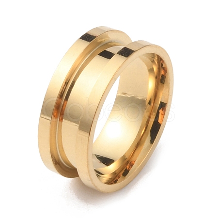 201 Stainless Steel Grooved Finger Ring RJEW-WH0004-32B-G-1