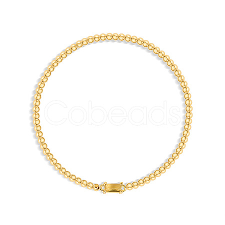 Birthstone 304 Stainless Steel Pave Cubic Zirconia Link Bracelets FS-WG4804B-12-1