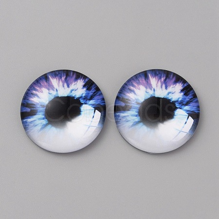 Glass Cabochons GLAA-WH0033-75H-02-1